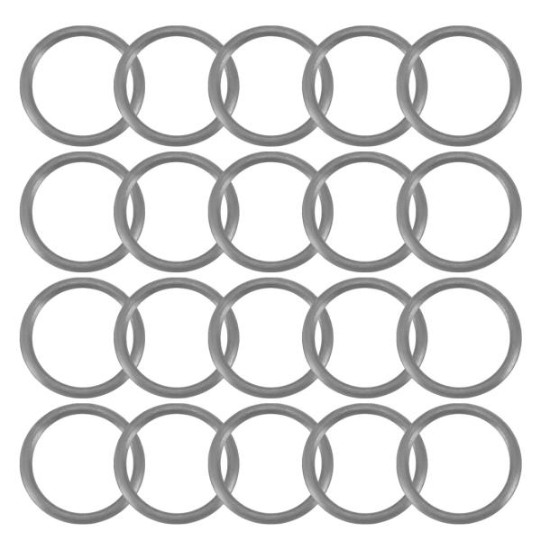 uxcell Oリング ガスケットリング ブラック NBR素材 内径4mm 幅0.5mm 20枚入り