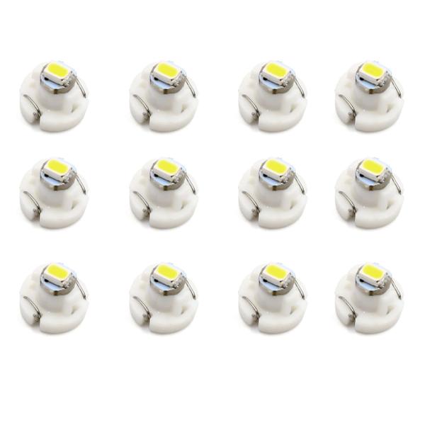 uxcell 計器灯 12V T3 1206-SMD ホワイト LED ダッシュボードパネル 電球 ...