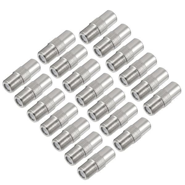 uxcell RFアダプターコネクター BSP FメスーRALオス シルバートーン 20個入