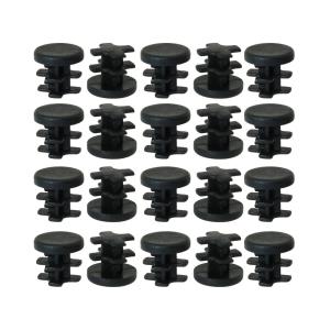 uxcell パイプキャップ プラスチックパイプ ノンスリップ 脚用 外径13mm 内径10mm~12mm 20個入り