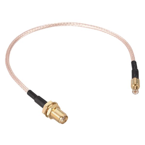 uxcell MCXオス-SMAメスコネクタ RG316ケーブル ブラス RF同軸アダプター