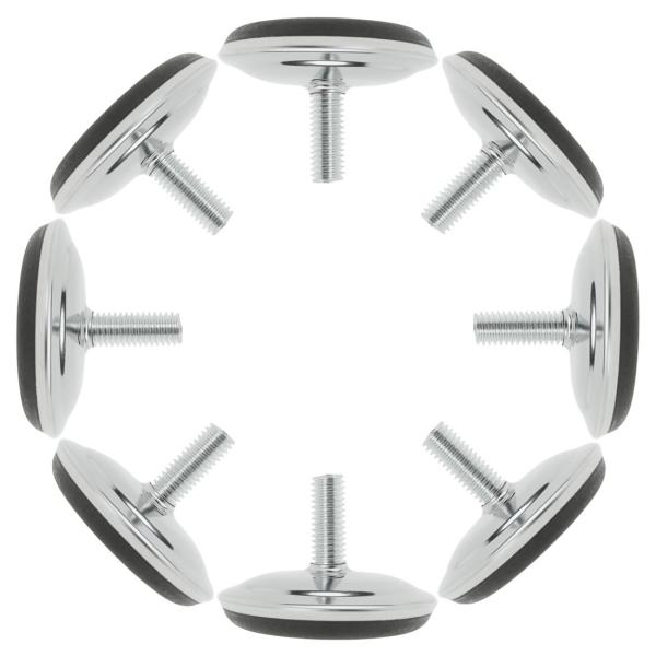 uxcell レベリングフィート M8 x 20 x 50mm 調整可能なレベラー パッド デスクの...