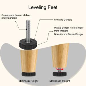 uxcell レベリングフット M10 x 5...の詳細画像4
