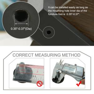 uxcell レベリングフット M10x25x...の詳細画像3
