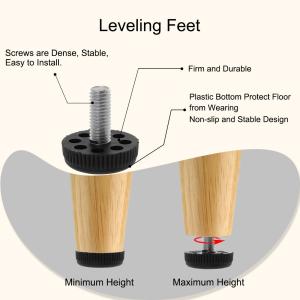 uxcell レベリングフット M10x25x...の詳細画像4