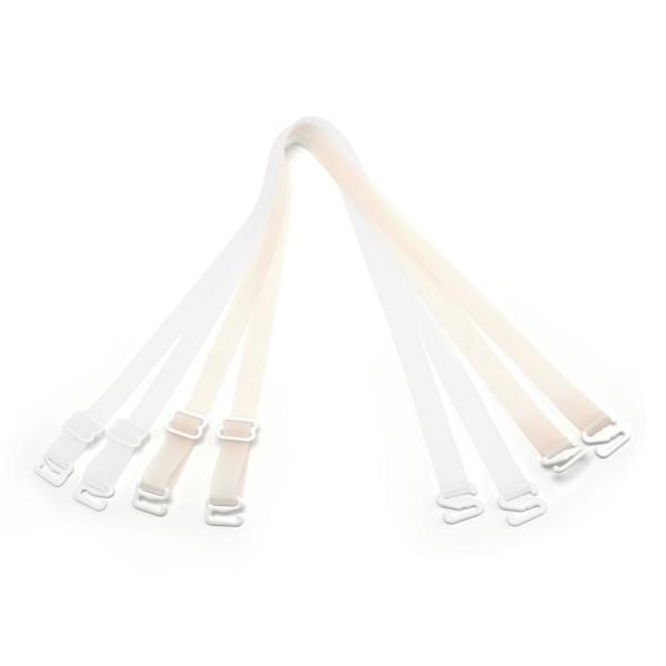 uxcell ブラストラップ 肩ひも ブラジャーブラストラップ 調整可能 女性用 ホワイト1 +肌色...
