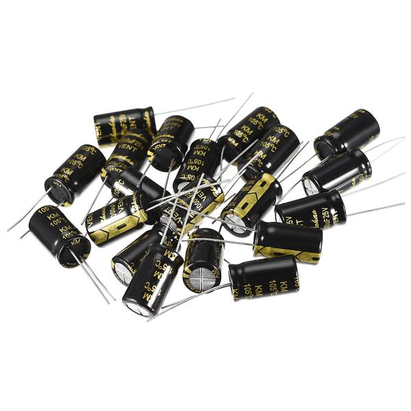 uxcell 電解コンデンサ 1000uF 25V 10x17mm ラジアルリードタイプ 20個入り