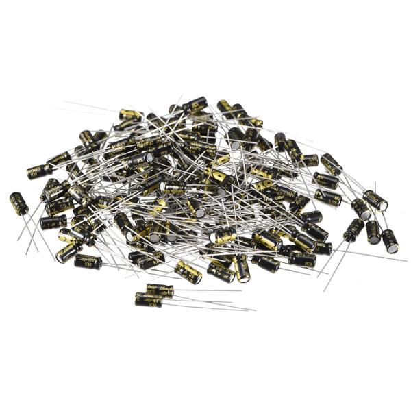 uxcell 電解コンデンサ 4.7uF 50V 4x7mm ラジアルリードタイプ 150個入り