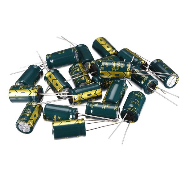 uxcell 電解コンデンサ 680UF 35V 105℃ 3000H 10x17mm ブラック 2...