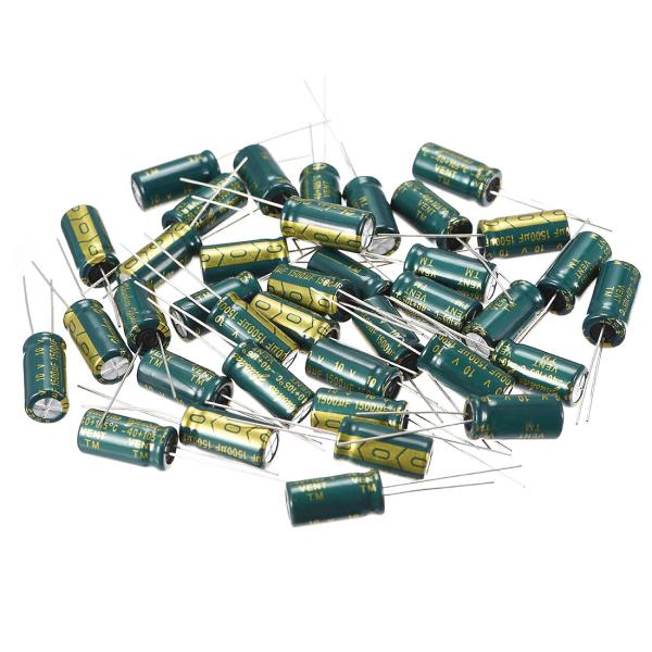 uxcell ラジアル電解コンデンサ 高リップル電流 低ESR 1500uF 10V 105℃ 30...