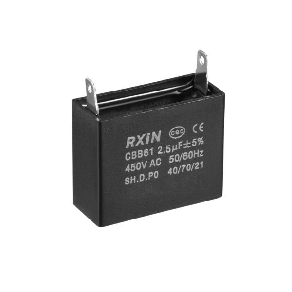 uxcell コンデンサ 450V AC 2.5uF±5％ シングルインサート CBB61 ポリプロ...