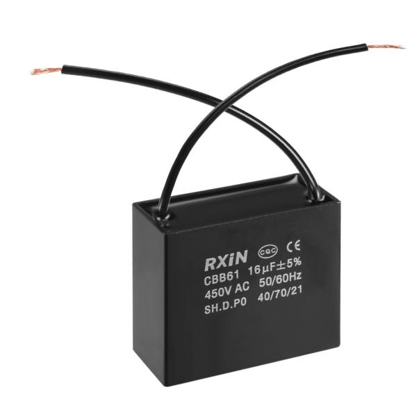 uxcell コンデンサ 450V AC 16uF±5％ 2ワイヤー CBB61 ポリプロピレンフィ...