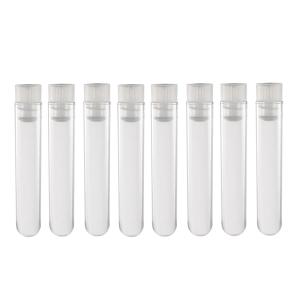 uxcell キャップ付きプラスチック試験管30個、ポリスチレンミニ試験管、白、12x60mm、ビーズ用保管容器サンプルラボ｜soten2