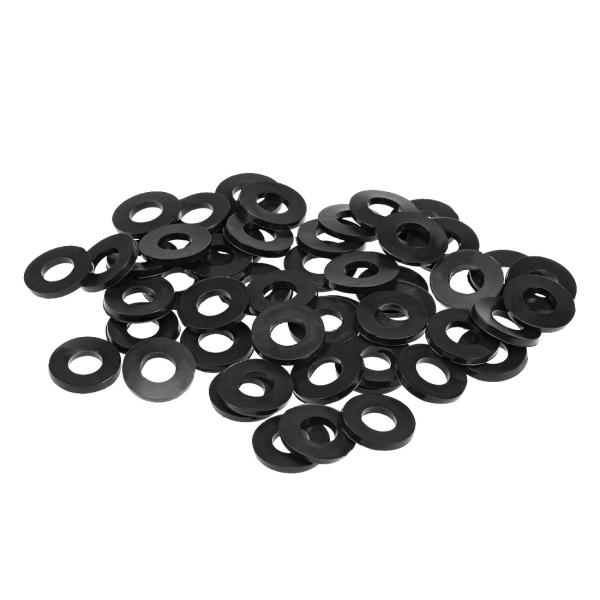 uxcell フラットワッシャ 平座金 NBRシートガスケットスペーサー 10mm x 20mm x...