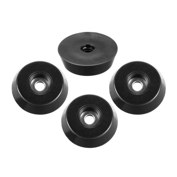uxcell ゴム足バンパー ラウンドアンプキャブ 18mmボトム幅×15mmトップ幅×5mm高さ ...