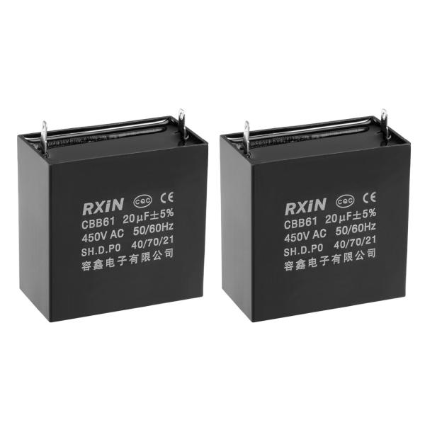 uxcell フィルムコンデンサ 積層コンデンサ 運転コンデンサー 45V AC 2uF 36.5x...