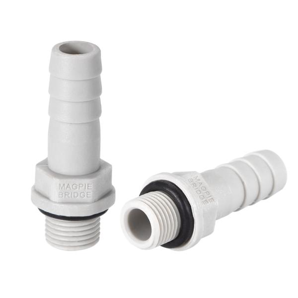 uxcell バーブホースフィッティング PVC バーブ ホース フィッティング アダプター 8mm...