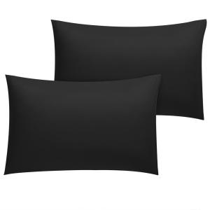 uxcell ボディピローケース 贅沢  1800マイクロファイバー枕 ソフト完全交換カバー 抱き枕用 黒 幼児｜soten2