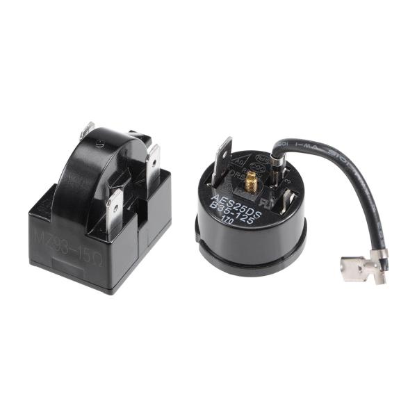 uxcell 冷蔵庫スターターリレー過熱保護装置 冷蔵庫 ptcスターターリレー 15 Ohm 3ピ...