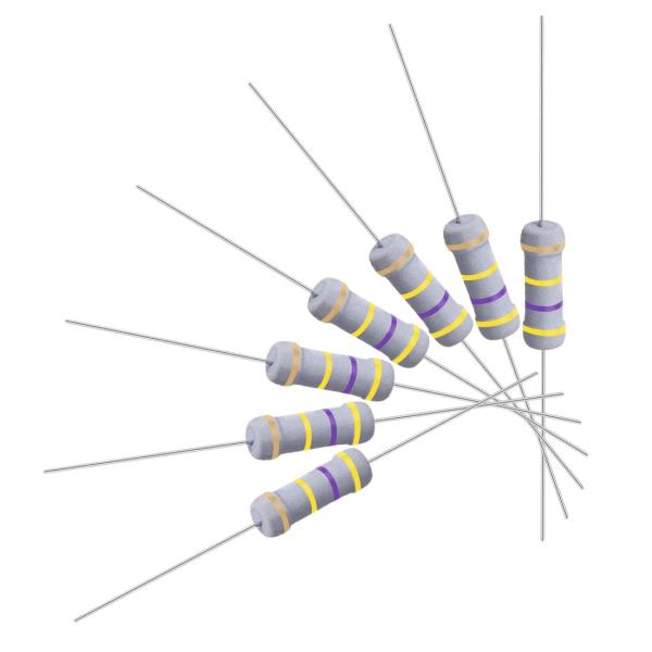 uxcell 金属酸化膜抵抗器 5％許容差 アキシャルリード 1W 耐火性 DIY電子プロジェクト用...