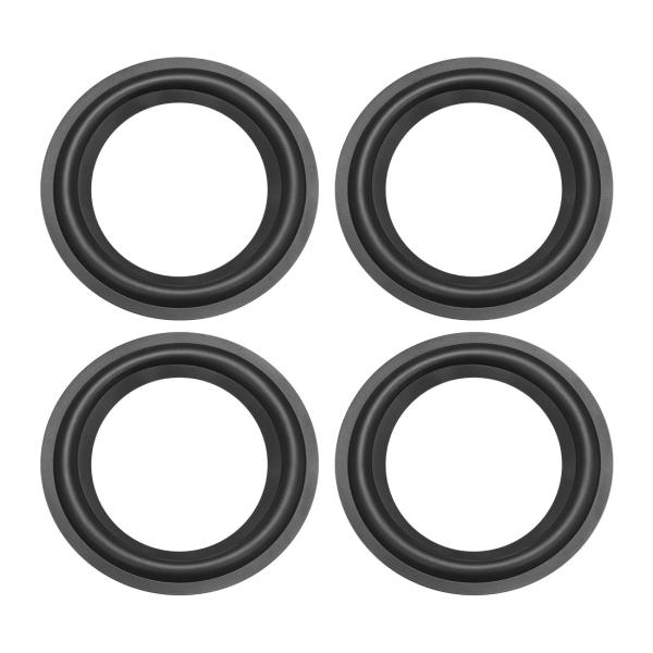 uxcell ラバーエッジ 外径142mm ブラック ゴム サラウンドリング交換 スピーカー修理DI...