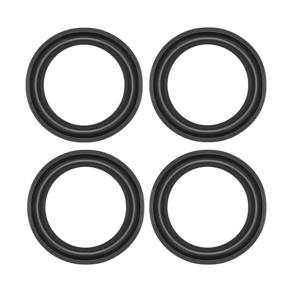 uxcell ラバーエッジ 外径167mm ブラック QV702ゴム サラウンドリング交換 スピーカ...