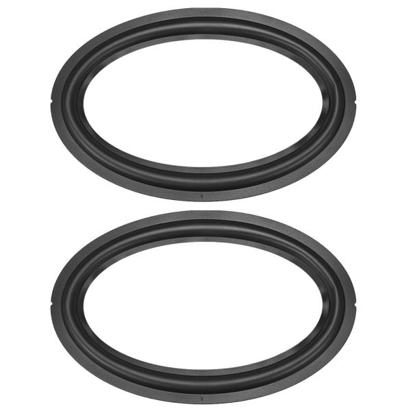 uxcell スピーカーラバーエッジ 折りたたみリング ホームシアター 楕円ホーン サブウーファー修...