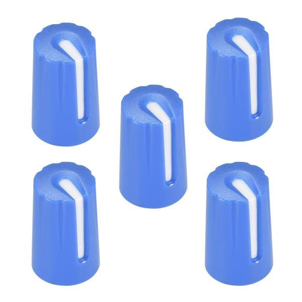 uxcell ポテンショメータノブ プラスチック製 ブラック 6 mmシャフト穴径 Dタイプ ギター...