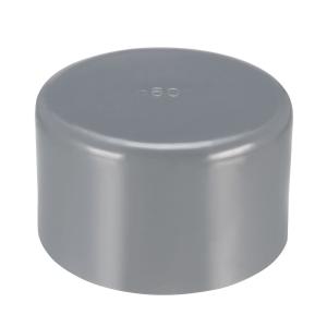 uxcell パイプキャップ PVC製 グレー 50mm内径 スリップエンドキャップDWV