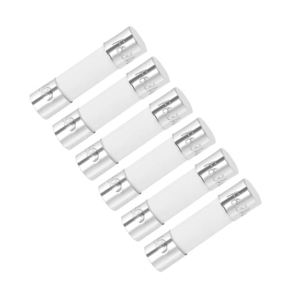 uxcell 交換用ヒューズ 6.3A 250V 5x20mm カートリッジヒューズ 6個入り