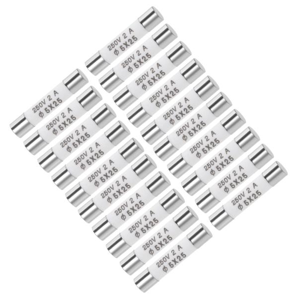 uxcell 交換用ヒューズ 2A 250V 5x25mm カートリッジヒューズ 高速ブローカーオー...