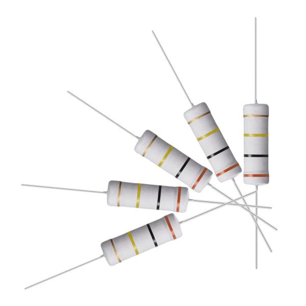 uxcell 金属酸化膜抵抗器 アキシャルリード 5W 5ワット 300K Ohm ±5％許容差 1...