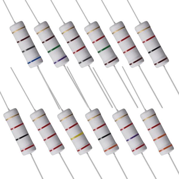 uxcell 金属酸化膜抵抗 5W 680、750、820、1K、2K、2.7K、3K、3.3Kオー...