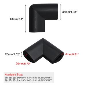 uxcell 防音材 コーナークッション 家具...の詳細画像2