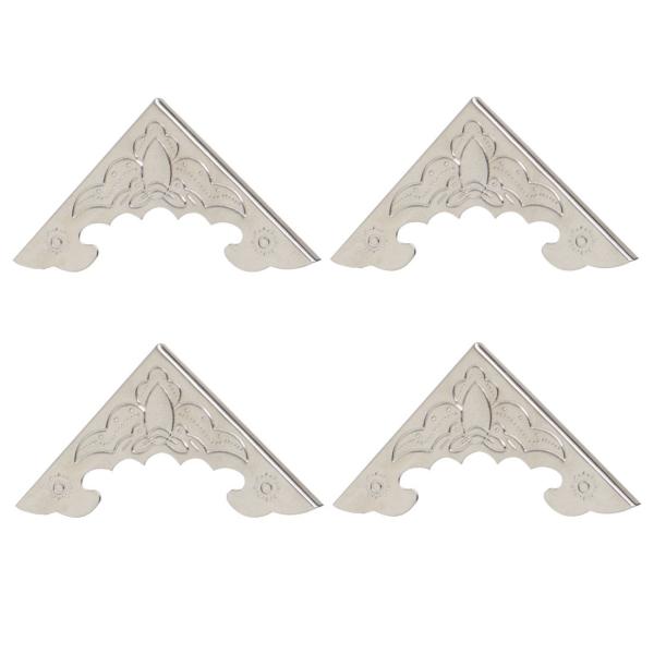 uxcell ボックスコーナープロテクター アンティーク調 ビンテージガードエッジカバー シルバート...