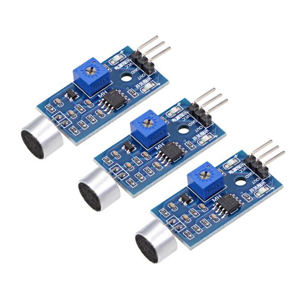 uxcell マイクサウンドセンサー 音声検出モジュール  DO付き Arduino用 3セット