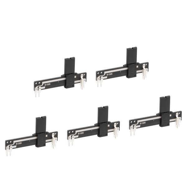 uxcell フェーダー可変抵抗器 ミキサー ストレートスライド ポテンショメータリニア ポテンショ...