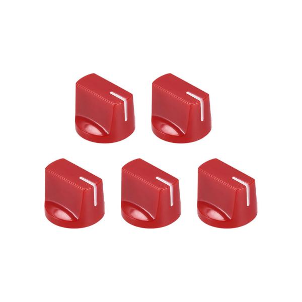 uxcell ギターAMPエフェクトペダルノブ 6.4mmシャフト穴 ポインターコントロールノブ セ...