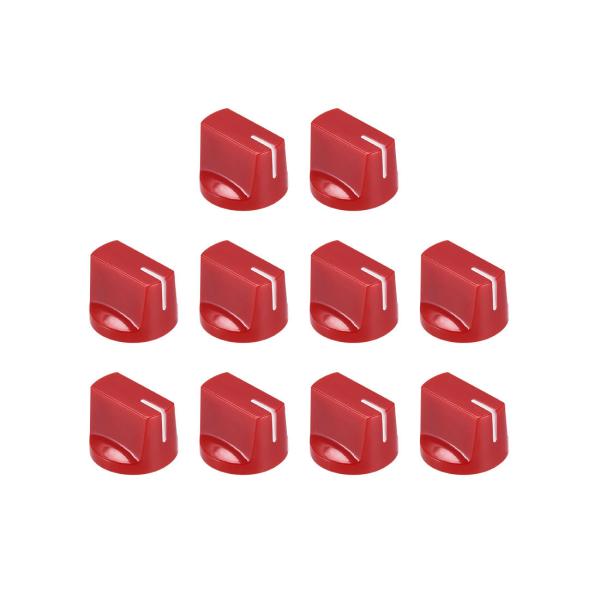 uxcell ギターAMPエフェクトペダルノブ 6.4mmシャフト穴 ポインターコントロールノブ セ...