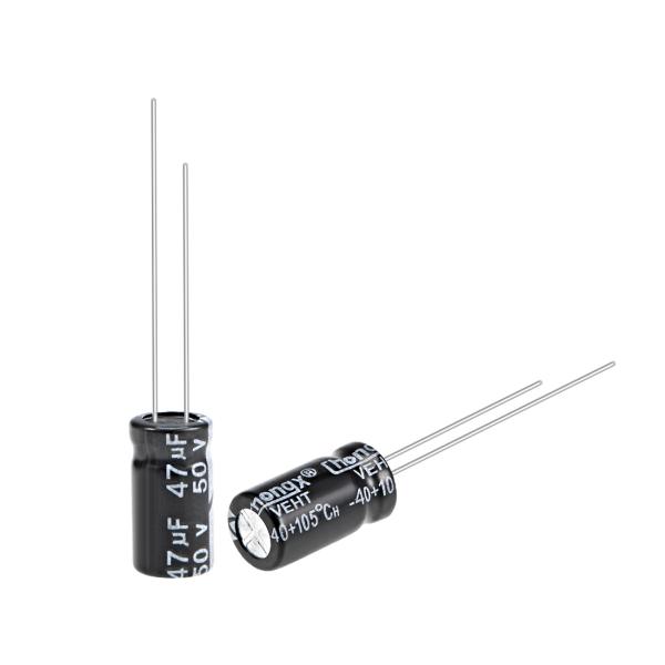 uxcell 47uF 50Vコンデンサ アルミ電解コンデンサ 150C高温 50個