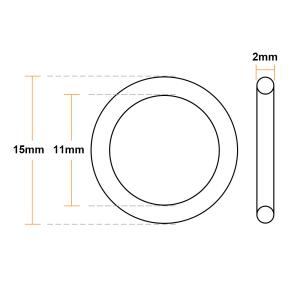 uxcell フッ素ゴムOリング 15mm外径...の詳細画像3