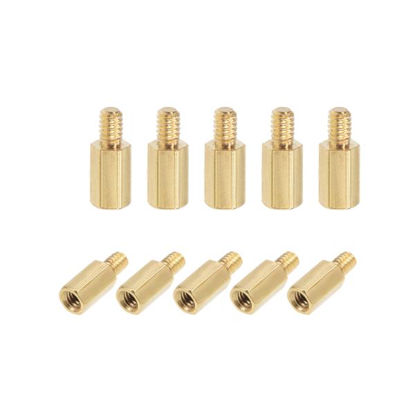 uxcell M2x5mm+ 3mm PCBマザーボードスペーサースタンドオフ FPVドローンクアッ...