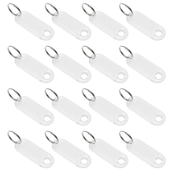 uxcell 鍵タグ プラスチック製 スプリットキーリング キーチェン IDラゲージラベル サイズ5...