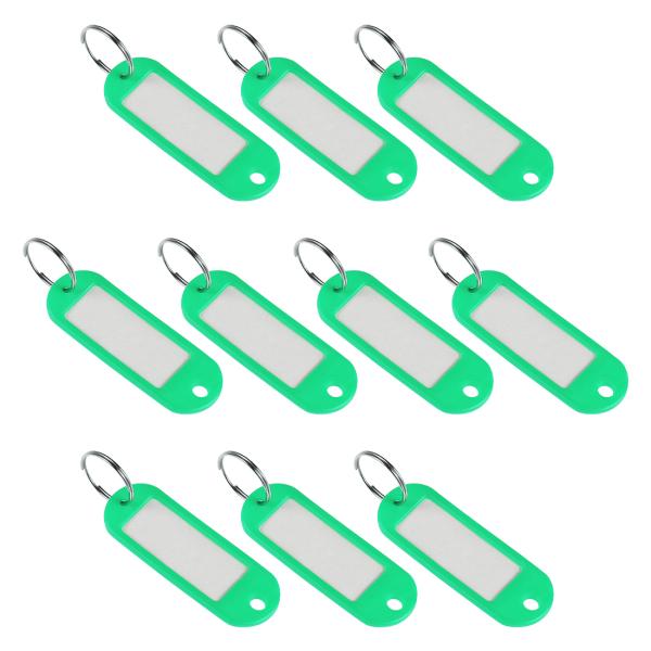 uxcell 鍵タグ プラスチック製 スプリットキーリング キーチェン IDラゲージラベル サイズ6...