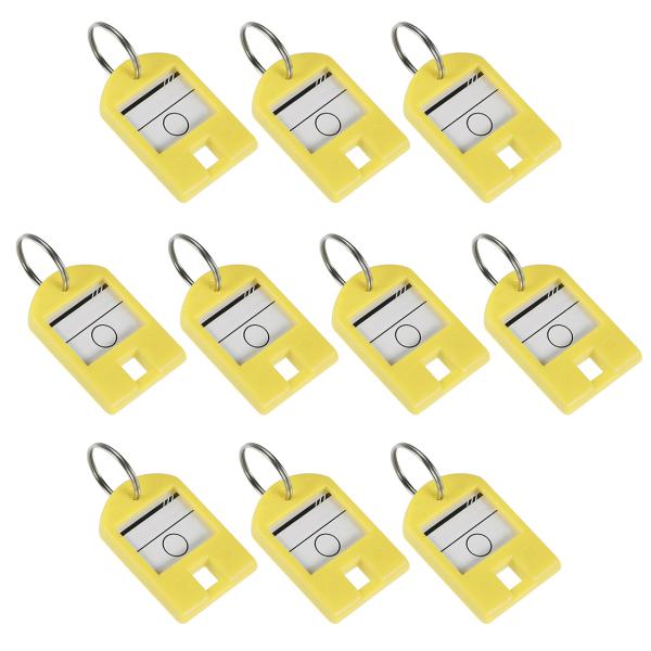 uxcell 鍵タグ スプリットキーリング キーチェン IDラゲージラベル サイズ40x27mm イ...