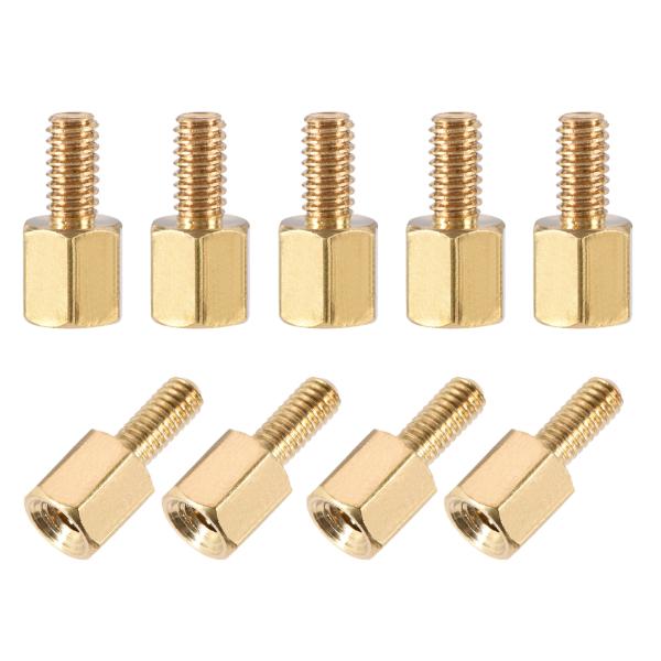 uxcell M2.5x5mm+6mm オスーメスブラスペーサー　電気回路基板マウントフライトコント...