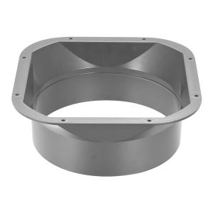 PATIKIL 150 mm - 100 偏心ダクトレデューサー 1個 亜鉛メッキ鉄ダクト