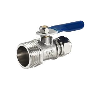 uxcell ボールバルブ G1/2スレッド x 20mmバーブコネクタ ロック付き 
