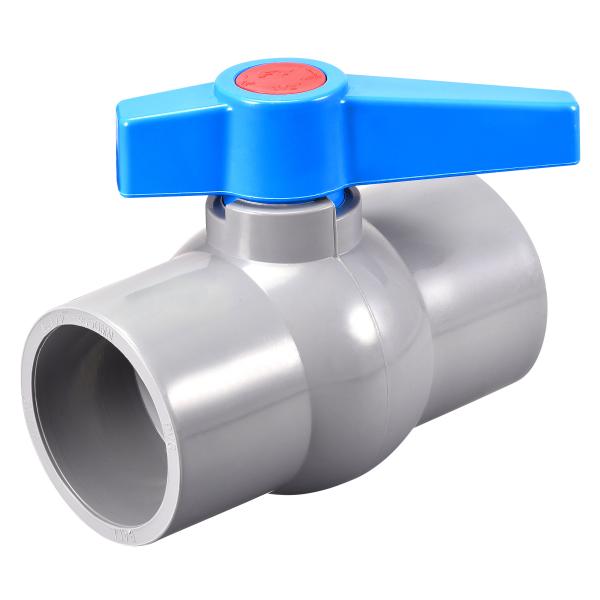 uxcell ボールバルブ 水族館セットアップ用 50mm ID PVC ソケットエンドシャットオフ...