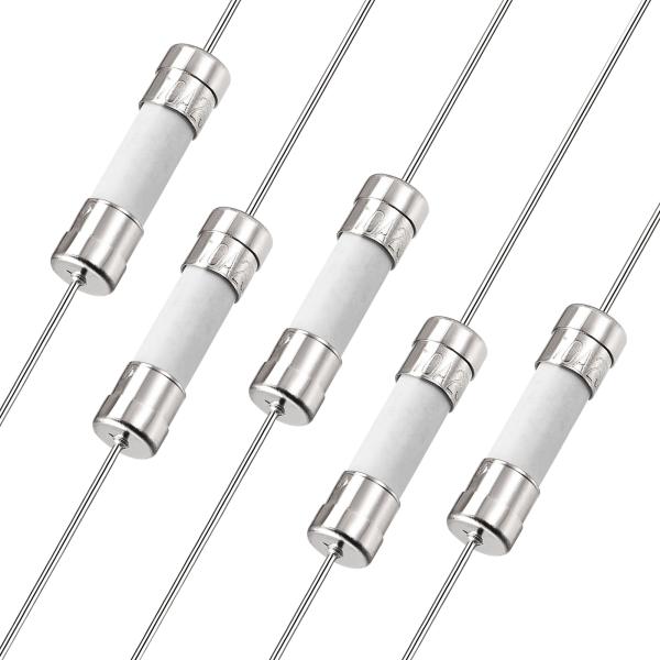 uxcell ファストブローヒューズリード線 5mm x 20mm 250V F10A セラミックヒ...